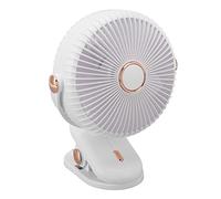 Akozon Clamp/Holder Compact sur Ventilateur de Bureau avec 3 Vitesses de Vent Réglables SAFE Design Portable et Léger Idéal pour la Maison, le Bureau, le Dortoir et l'utilisation de la Poussette