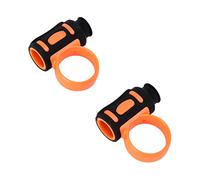 Akozon Clamp/Holder de Contrôle de Batterie de Tambour en Silicone 1 Paire pour les Débutants pour les Débutants, Améliorez l'adhérence et le Confort en Jouant (orange noir)