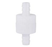 Akozon Clapet Anti-retour Intégré En Plastique De 8 Mm, Carburant, Gaz, Air, Sens Unique, Non-retour, Lave Glace Blanc