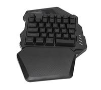 Akozon Clavier de Jeu à Une Main sans Fil, Claviers d'éclairage RVB 2,4 G ABS 35 Touches ou Touches d'ordinateur, Lumière de Couleur, Jeu de Sensation Mécanique Ergonomique à Une