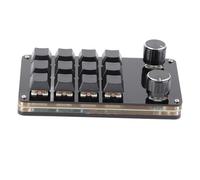 Akozon Clavier Mécanique à Commutateur Rouge personnalisé avec Bouton de Contrôle du Volume, 3 à 12 Touches, pour Les Jeux de Bureau, Les Esports et OSU ! Raccourcis d'accès