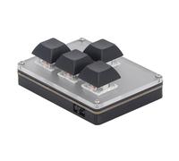 Akozon Clavier Mécanique de Type C 4 Clé Clavier personnalisé pour Les Jeux, Le Bureau et l'utilisation des Médias avec 2,4 G USB et connectivité