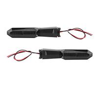 Akozon Clignotants de Voiture, 2pcs 12V Lumière LED Couleur Ambre pour Z250 Z800 Z900 Z1000Transparent Lentille Indicateur Dynamique Clignotant Z1000(Enfumé)