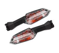 Akozon Clignotants moto LED Clignotants pour Z250 Z750R ER6N F(Noir + gris)