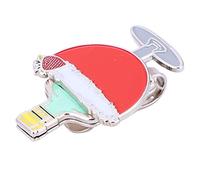 Akozon Clip à Chapeau en Acier Inoxydable avec Marqueur de Boule Magnétique - Design Verre à Vin Fraise (#4)