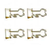 Akozon Clips de Liant en or 15pcs Gold Pinces en Papier avec Conception à Longue Queue pour Stockage de Fichiers de Bureau Clips d'aronde Durable (Chat)