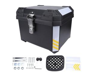 Akozon Coffre Supérieur en Acier Inoxydable Grande capacité 45L, étanche, avec Compartiment de Rangement Amovible pour Bagages.