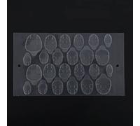 Akozon Colle Adhésive Double Face Bande Autocollant Transparent pour Pointes de l'ongle - Ruban Collant Fort pour Manucure et Nail Art Bricolage - 10 Feuilles, 240 Pièces