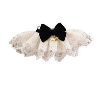 Akozon Collier à Bavoir en Dentelle pour Animaux de Compagnie, avec Nœud Papillon, pour Chiens et Chats, Joli Foulard en Dentelle pour Une Décoration élégante pour Animaux de Compagnie (M)