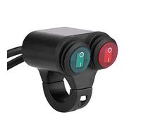 Akozon Commutateur De Guidon Interrupteur De Commande Interrupteur Universel De Guidon De Moto 22Mm Moto Guidon Phare Frein Antibrouillard Klaxon Double Bouton De Commande Interrupteur(Ré)