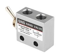 Akozon Commutateur de vanne à Bascule, vanne pneumatique mécanique à 2 Voies à 3 Voies Valve Control pneumatique