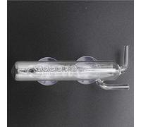 Akozon Compteur de Bulles d'Aquarium en Verre Cristal Transparent, Jauge à Bulles Externe de CO2 pour Aquarium