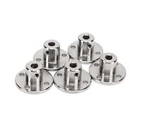 Akozon Connecteur d'accouplement à de 4mm, 5 Pièces, Modèle en Acier, Accessoire de Coupleur, Raccords d'axes 'arbre, Moteurs Modèle RC