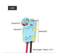 Akozon Connecteur d'airbag Tbest Airbag Connector, 2 pcs plastic metal, pair of connector plugs for automotive safety auto airbag