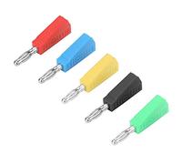 Akozon Connecteur de Fiche Banane pour Haut-parleur en plaqué or P3002, 4Mm, Sonde de Test, Poste de Liaison, 10 Pièces