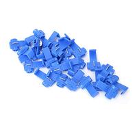 Akozon Connecteur de Fil électrique - 25 Pièces Bleu sans Soudure, Connecteur de Fil à Pression Rapide 0,75-2,5 Mm/AWG 14 à 18 - Bornes