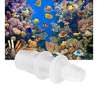Akozon Connecteur Réducteur en Plastique pour Tuyaux d'entrée et de Sortie d'aquarium, Taille Réglable, Adaptateur de Tuyau en PVC pour Le Contrôle du Débit d'eau d'aquarium