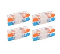 Akozon Connecteurs Conducteurs Compacts de 10 PCS 2 épisses de Fil de Levier 2 en Arrière pour Applications électriques, 41A, 450V