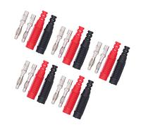 Akozon Connecteurs de Fiche Banane électronique 4mm, 5 Jeux de Connecteurs de Prise Banane Isolés Mâles, Machines à Souder