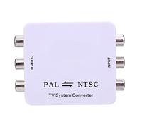 Akozon Convertisseur Smart PAL vers NTSC - Convertisseur Vidéo Blanc sans Région pour Téléviseurs et Moniteurs, Conversion de Signal de pour DVD, Consoles de Jeux