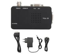 Akozon Convertisseur vidéo BNC vers VGA Adaptateur de convertisseur BNC S-vidéo vers VGA HD pour moniteur d'ordinateur PC prise UK