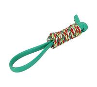 Akozon Corde à Mâcher pour Chien, Ornement Polyvalent TPR, Morsure, Meulage des Dents, Corde en Coton Interactive, Ornement pour Chien, Jaune et Vert (Cyan)