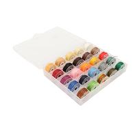 Akozon Corde de Fil ciré de 25 Couleurs 0,65 Mm de Diamètre Fixe Flexible Cire pour la Reliure du Livre, Le Tricot à la Main et Plus Idéal pour l'artisanat de Bricolage