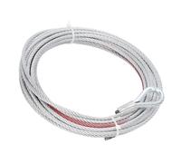 Akozon corde de treuil Câble d'acier inoxydable de fil de câble de treuil de 4500LBS longueur de 5.5mm de diamètre 10m pour des