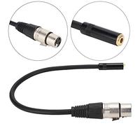 Akozon Cordon de Raccordement de Câble Adaptateur en Alliage de Zinc Femelle vers XLR 3 5Mm
