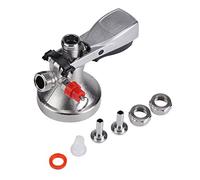 Akozon Coupleur de Fûts, G Type Keg Stainless Steel Coupler Draft Beer Dispenser en Acier Inoxydable Distributeur Bière Robinet pour Tonneau Tireuse à Diamètre du Raccord d'Entrée 8mm Brew w Air Va