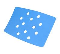 Akozon Coussin de Chaise de Douche, Conception de Perforation Pâte de Tabouret Portable Fixe Keep Warm Eva Bleu