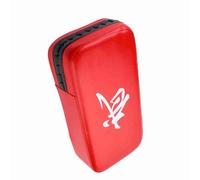 Akozon Coussin de Frappe en Cuir PU pour Cible de Pied et de Main, pour la Pratique de la Boxe et du Kickboxing, Rouge (Rouge)