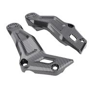 Akozon Couvercle de Protection de Cadre, Protection du Panneau de Carénage Latéral pour MT-07 FZ-07 2021-2023, Remplacement du Capot Moteur, Couvercle de Cadre Durable (Motif en fibre de carbone)