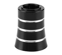 Akozon Couvercle D'éliminateur de Changement levier rapport en Aluminium moulé Sous Pression, Manchon D'espacement D'arbre Chrome Poli pour la Modification du Pied Moto Tourisme (Argent Noir)