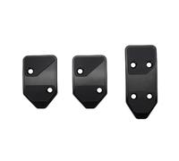 Akozon Couvre-pédales Aluminium Antidérapants Coussinets Pédale Accélérateur Embrayage Frein Inserts Caoutchouc Noir pour Voiture 3 Pièces CMB0135 (Black)