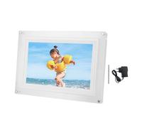 Akozon Crame d'image Numérique WiFi Tacy écran Smart Photo Frame de 10,1 Pouces avec Une Application Mémoire 32 Go de Transfert de Fil de Transfert de Diaporama Météorologique (Prise américaine)