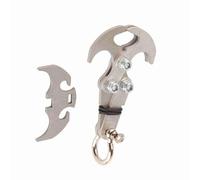 Akozon Crochet de Grappin Pliant Multifonction sans Acier, Outil EDC pour l'escalade, Matériel de Sauvetage, Taille S (S)