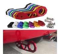 Akozon Crochet de Remorquage Arrière Universel pour Voiture, Anneau de Remorque Automobile, Crochet de Remorque de Course en Aluminium (Green)