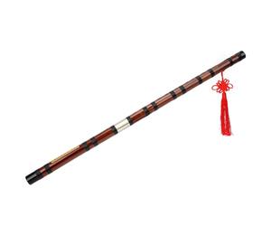 Akozon D Key Flute Kit - Instrument à Vent Traditionnel Fait de 8 Ans de | Flûte avec boîte en tissu, poésie chinoise gravée, accessoires pour débutants, conception en 2 sections