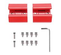 Akozon D'angle de Rail de Boîte à Outils, Alliage D'aluminium, Adaptateur de Support de Rail en Acier Inoxydable pour Système D'emballage, équipement D'atelier