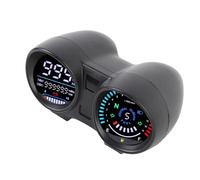 Akozon DC 12V Speedometer 7 Couleurs Backlight Universal LCD Digital Affichage Odomètre Tachymètre Guage Multifonctionnelle