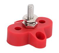 Akozon DC 48V M6 Terminal de Distribution de Batterie Lourde la Batterie Poste Jonction Blocage pour Véhicules et Marins, Accessoire Multifonctionnel pour Un Usage Domestique (Un (Rouge))