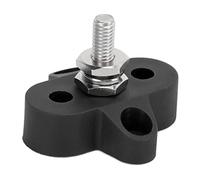 Akozon DC 48V M6 Terminal de Distribution de Batterie Lourde la Batterie Poste Jonction Blocage pour Véhicules et Marins, Accessoire Multifonctionnel pour Un Usage Domestique (B (Noir))