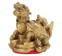 Akozon Décoration Feng Shui Dragon Tortue Feng Shui, Décoration Artisanale en Cuivre moulé, Décoration de la Maison
