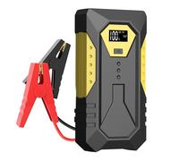 Akozon Démarreur de Saut Multifonctionnel avec Pompe à Compresseur d'air 800a Pics de Booster de Batterie Pack d'alimentation avec Lumière LED Double Sortie USB pour Les Moteurs 12V 6,0 L ou 12V