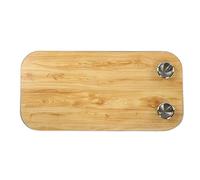 Akozon Dessus de Table de Bateau en Bois Massif avec 2 Porte-gobelets, Panneau de Bureau Amovible pour Yacht Marin RV (Yellow)