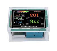 Akozon Détecteur PM, écran Professionnel de 2,8 Pouces, Capteur de Poussière de qualité de L'air Intérieur, Capteur de Poussière Domestique PM2.5