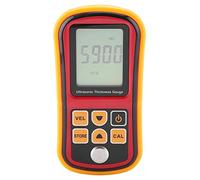 Akozon Digital Jauge d'épaisseur à ultrasons GM100 1.2-220mm Moniteur d'essai de largeur d'acier Testeur Moniteur 1.2-220mm (acier) Instrument de mesure de la vélocité du son pour le métal