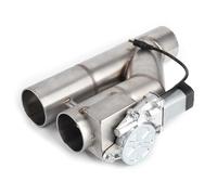 Akozon Double Valve Soupape D'échappement 2.5in 63mm Électrique Y Tuyau D'échappement Contrôle Couper Double Valve Sans Fil