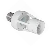 Akozon E27 Socket d'éclairage du Capteur de Mouvement avec Temps de Retard Réglable 10-300s, Distance de Détection de 6 M, Support de Lampe Activée par IR pour une Installation Facile